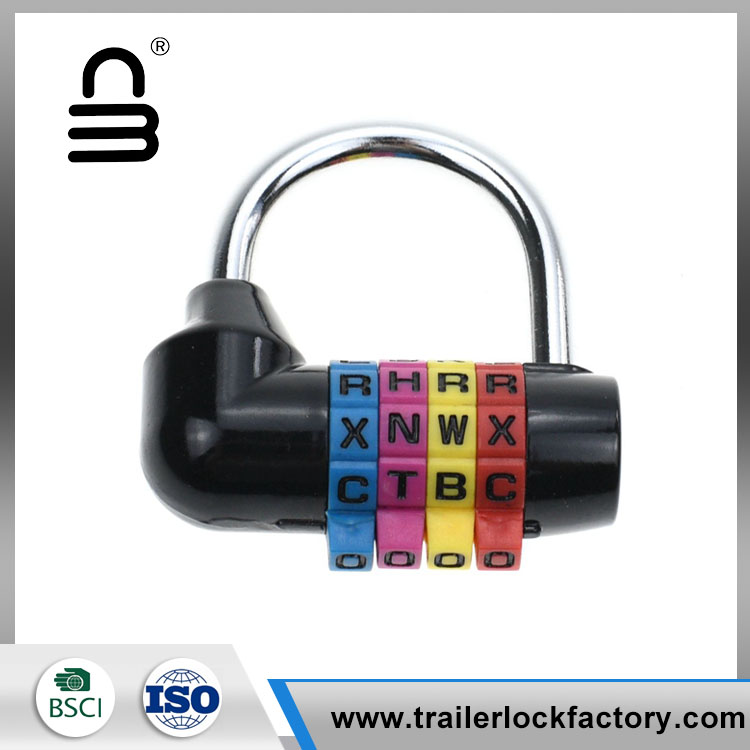 4-digit Letter Gym Locker Padlock