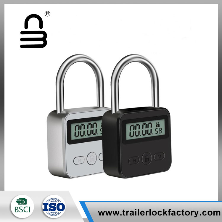 USB Rechargeable Timer Alarming Padlock Time Release Lock